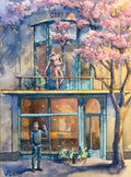 Original painting “Interrupted coffee”