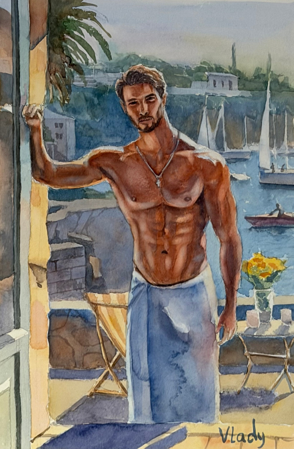 Print ,, Mediterranean gent”