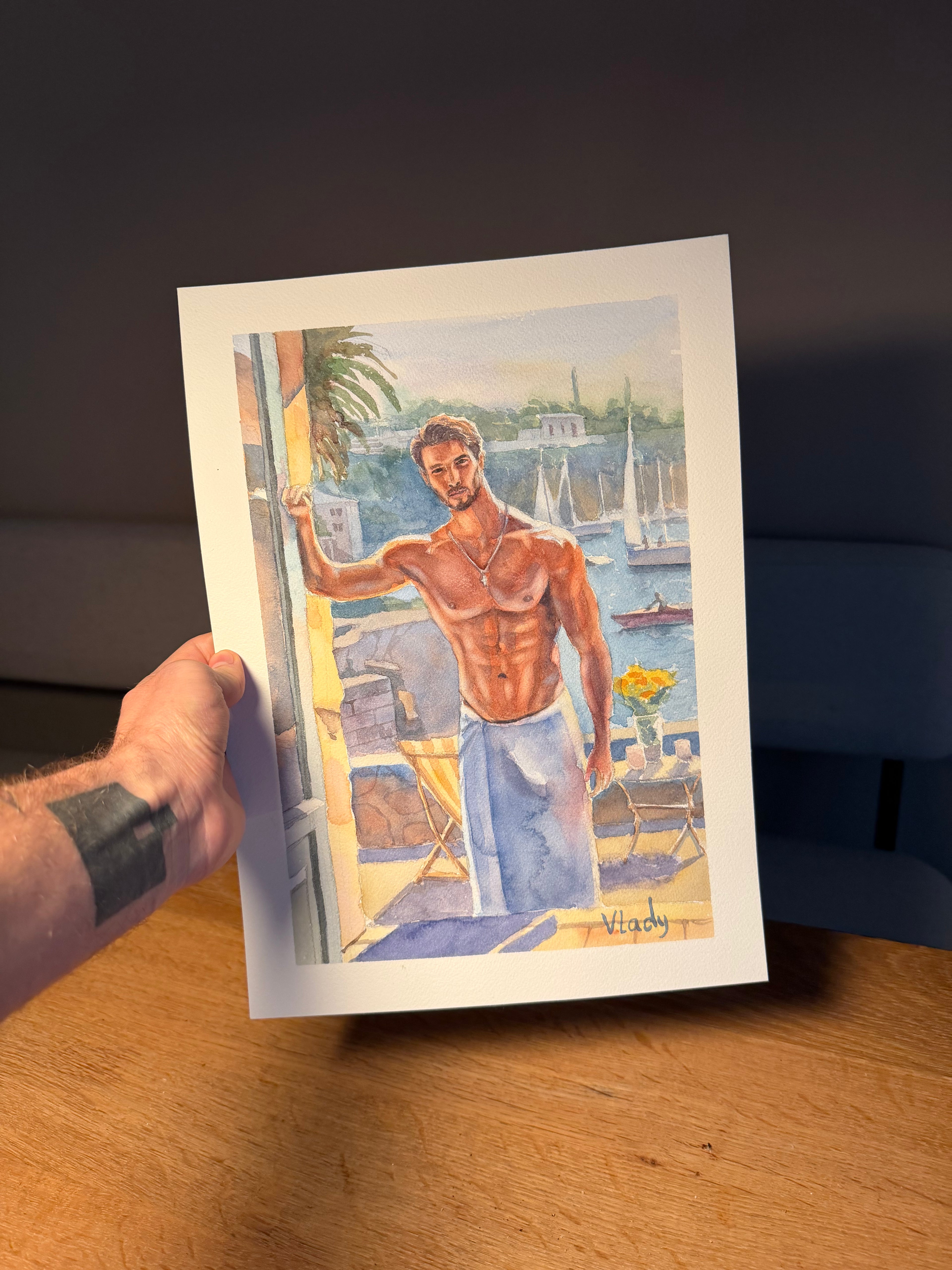 Original painting “Mediterranean Gent“