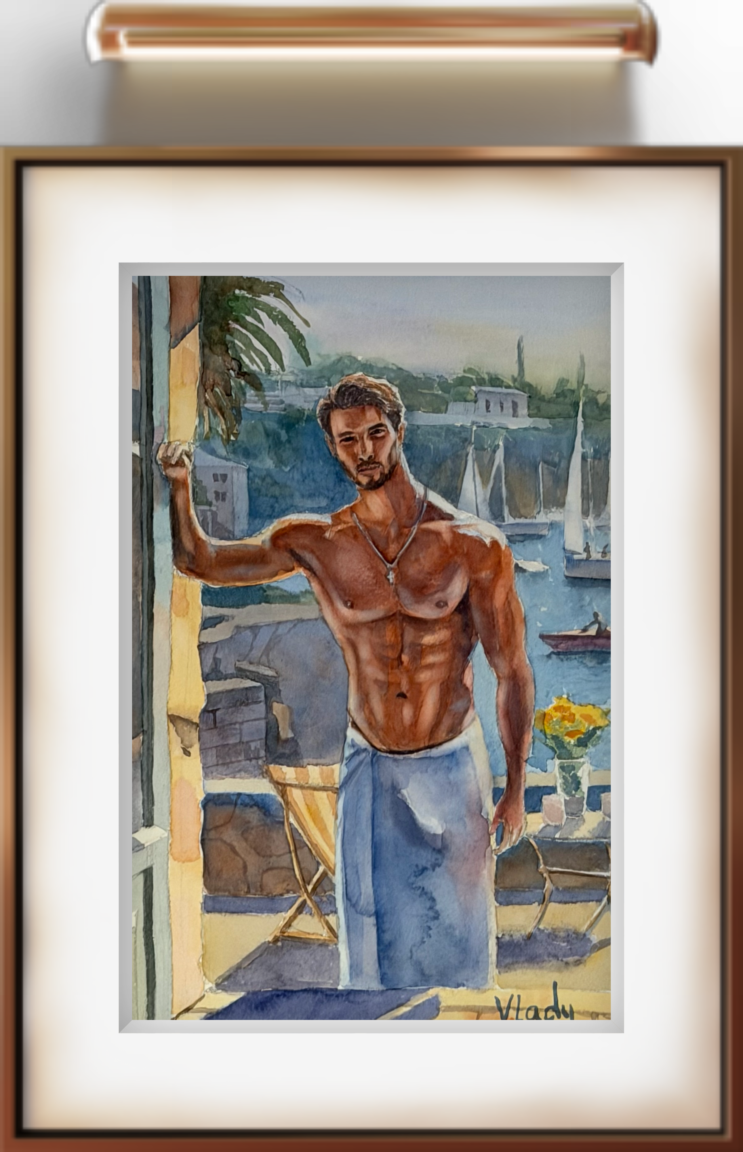 Original painting “Mediterranean Gent“