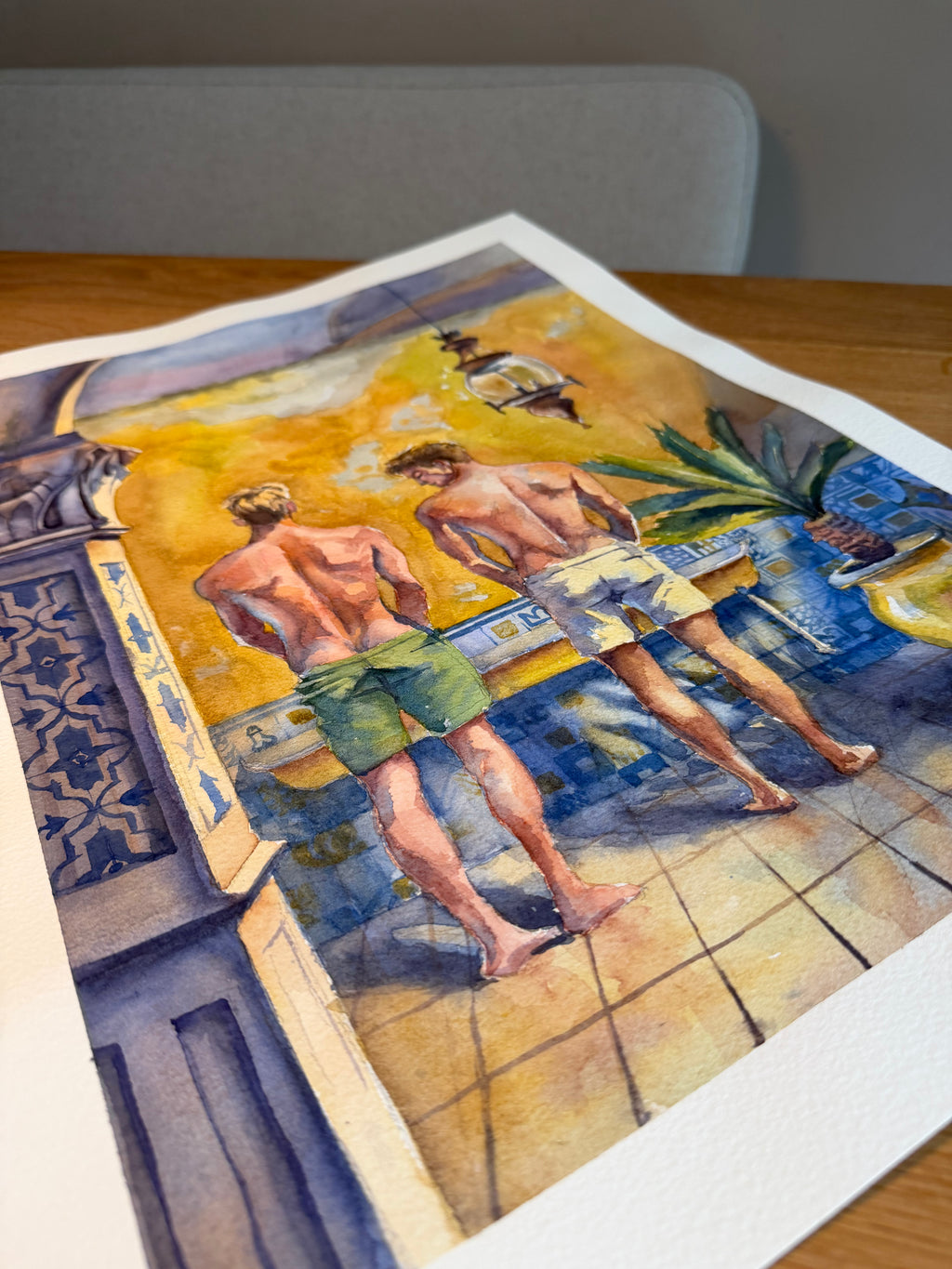 Original painting “Mediterranean curiosity “￼