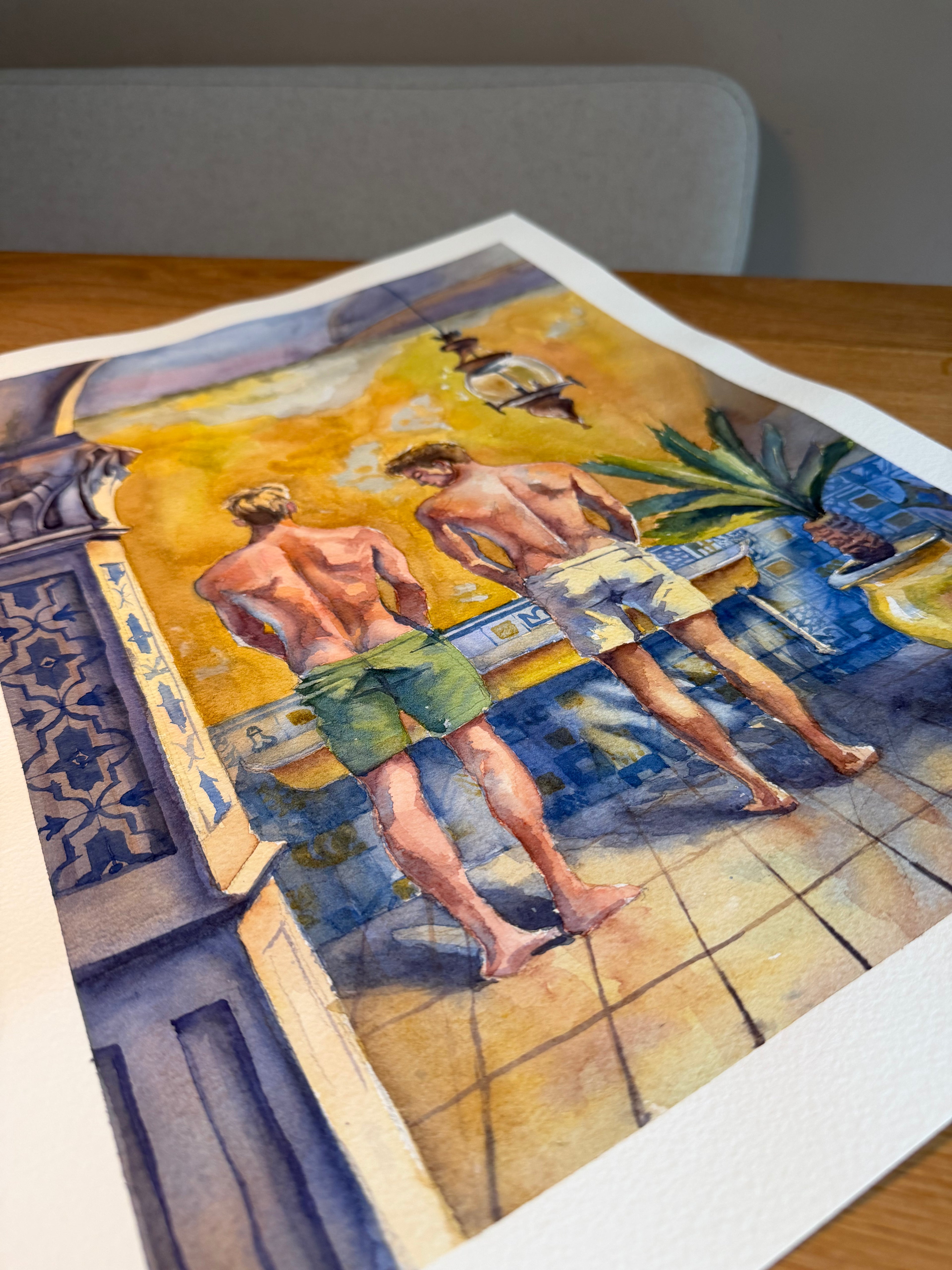 Original painting “Mediterranean curiosity “￼