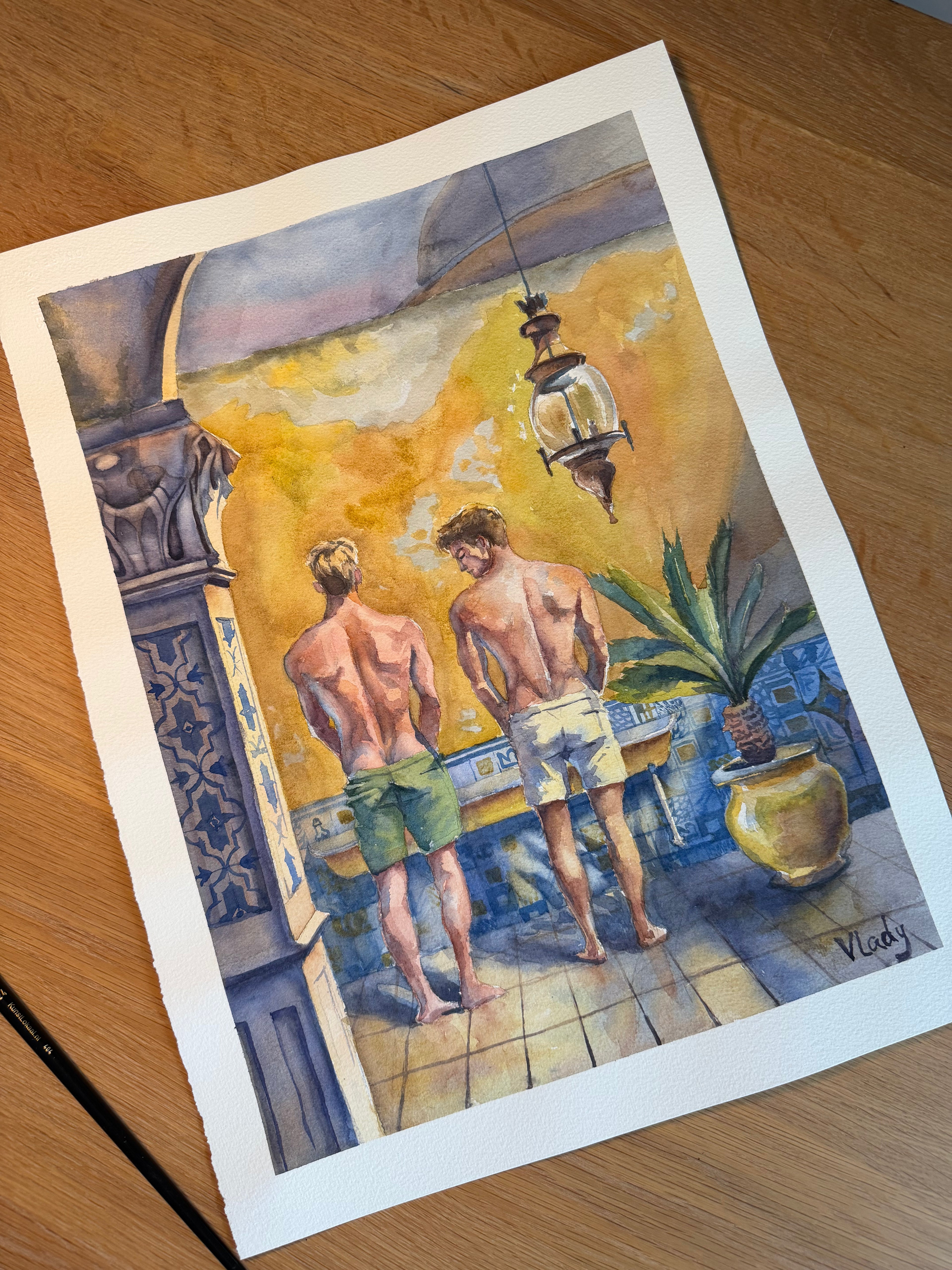 Original painting “Mediterranean curiosity “￼